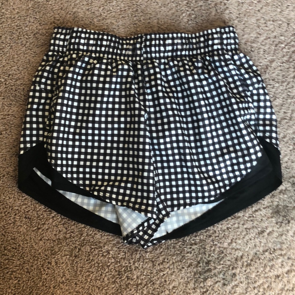 Black and white shorts